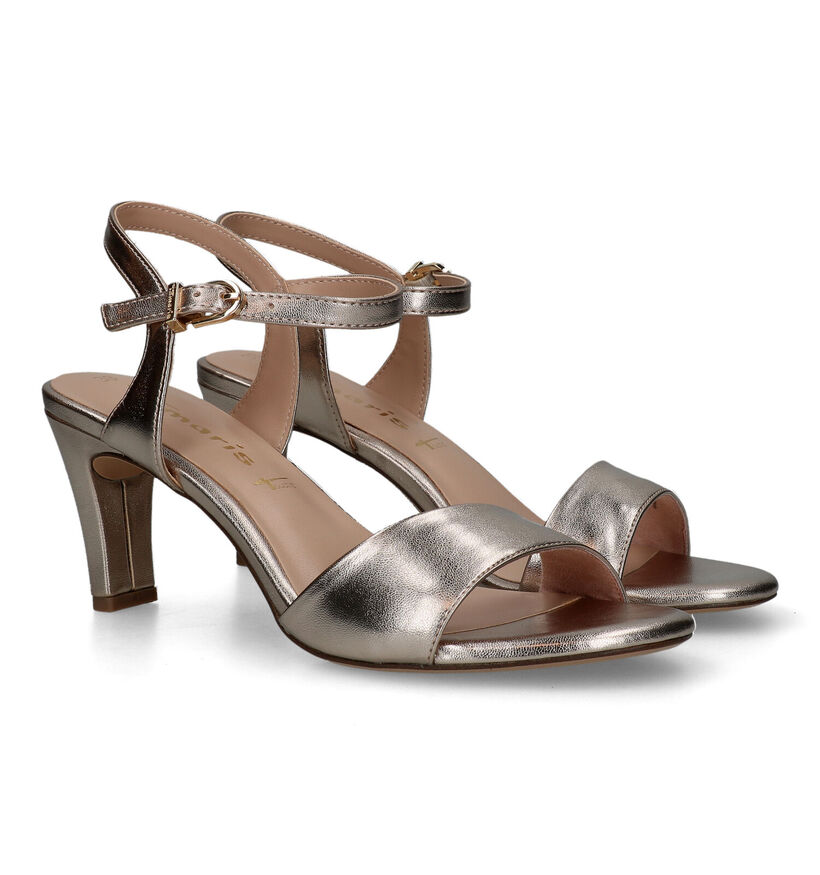 Tamaris Gouden Sandalen met hak in kunstleer (334260)