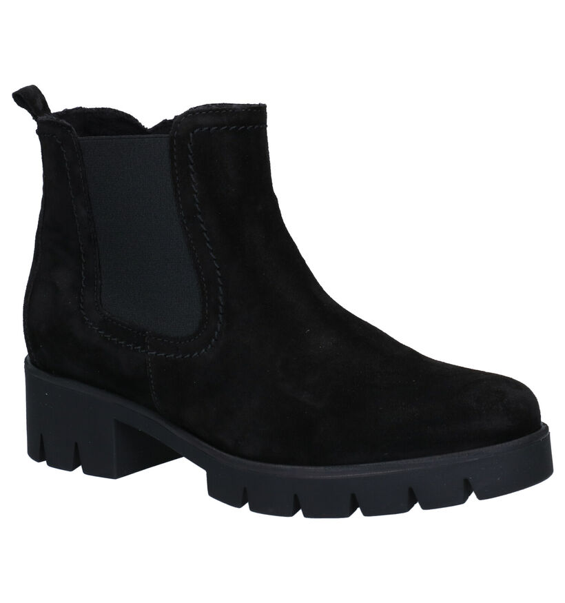 Gabor Best Fitting Zwarte Boots in nubuck (282416)