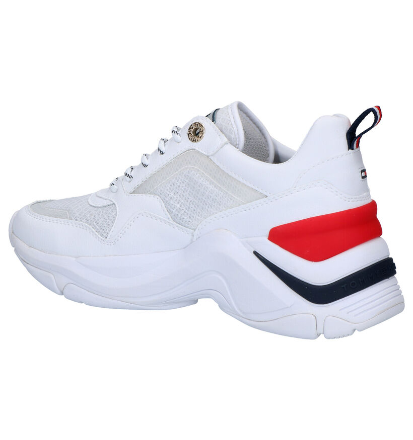 Tommy Hilfiger Internal Wedge Witte Sneakers in leer (268313)