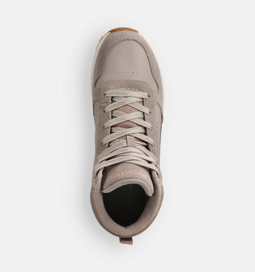 Skechers Taupe Sneakers voor dames (360920) - geschikt voor steunzolen