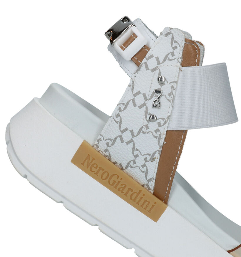 NeroGiardini Sandales chunky en Blanc pour femmes (333922)