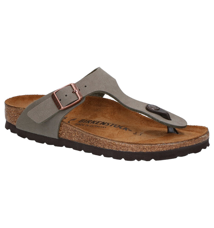 Birkenstock Gizeh Zwarte Teenslippers voor jongens (338075)