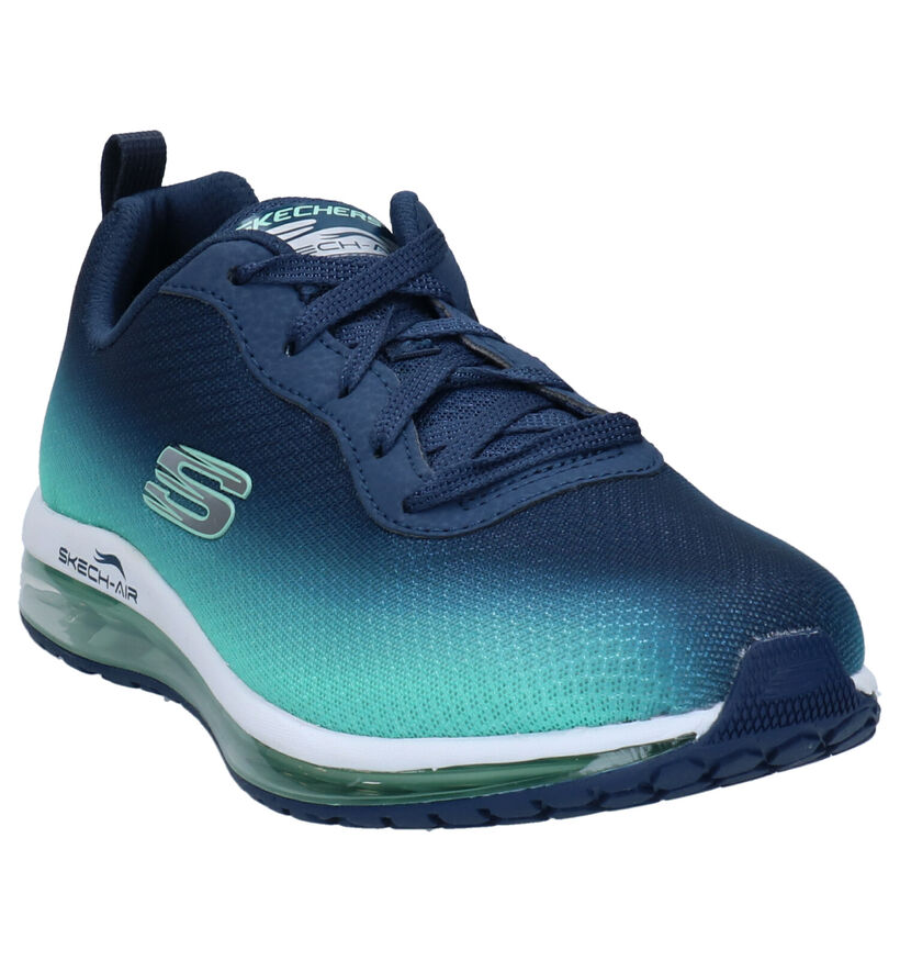 Skechers Blauwe Sneakers in stof (272775)