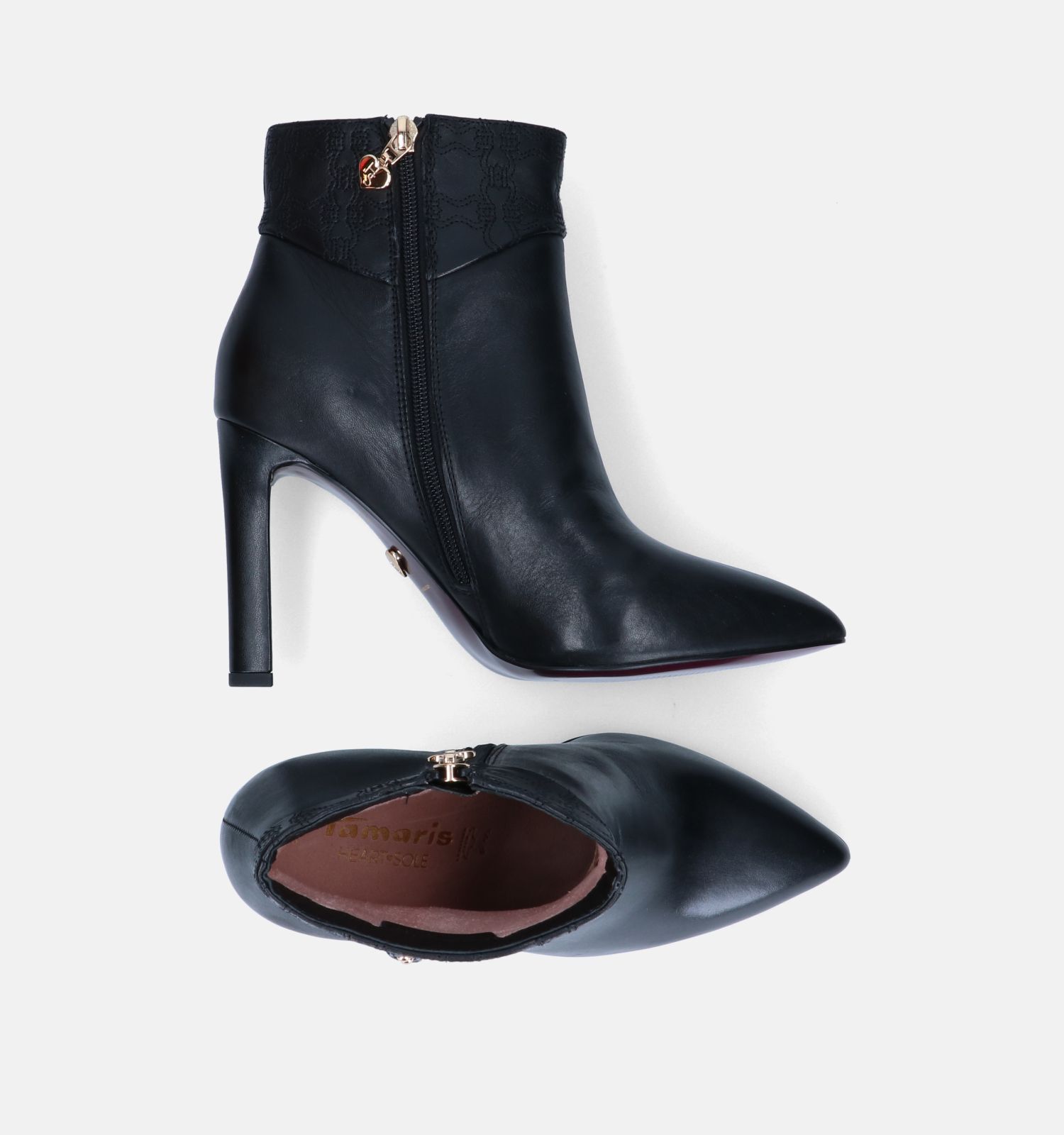 Tamaris Heart Sole Bottillons en Noir Femmes Bottines en ligne sur TORFS.BE