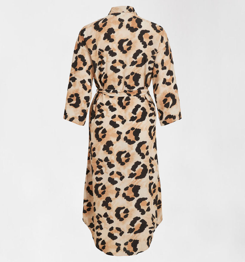 Vila Robe Chemise en Beige Leopard (310003)