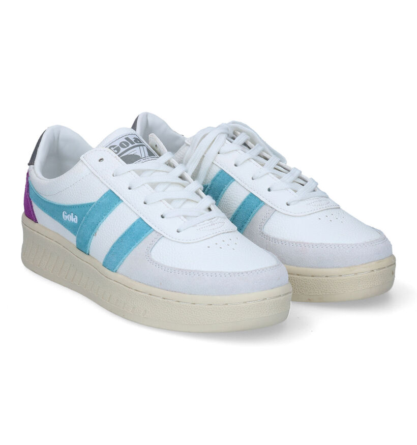 Gola Grandslam Trident Baskets en Blanc pour femmes (336374) - pour semelles orthopédiques