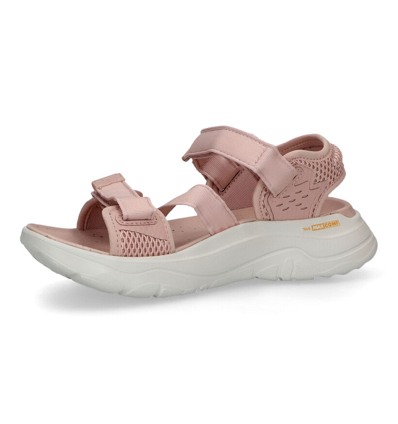 Teva Zymic Sandales en Rose en textile (322527)