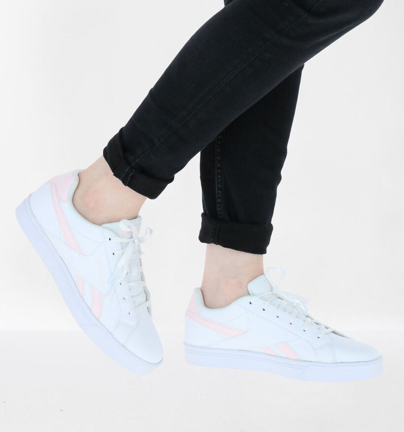 Reebok Royal Comple Baskets en Blanc en cuir (276442)