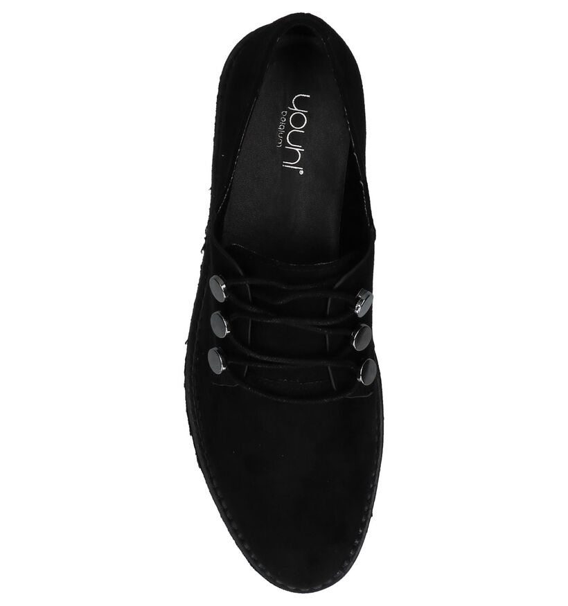 Youh! Chaussures à lacets en Noir pour femmes (230437)