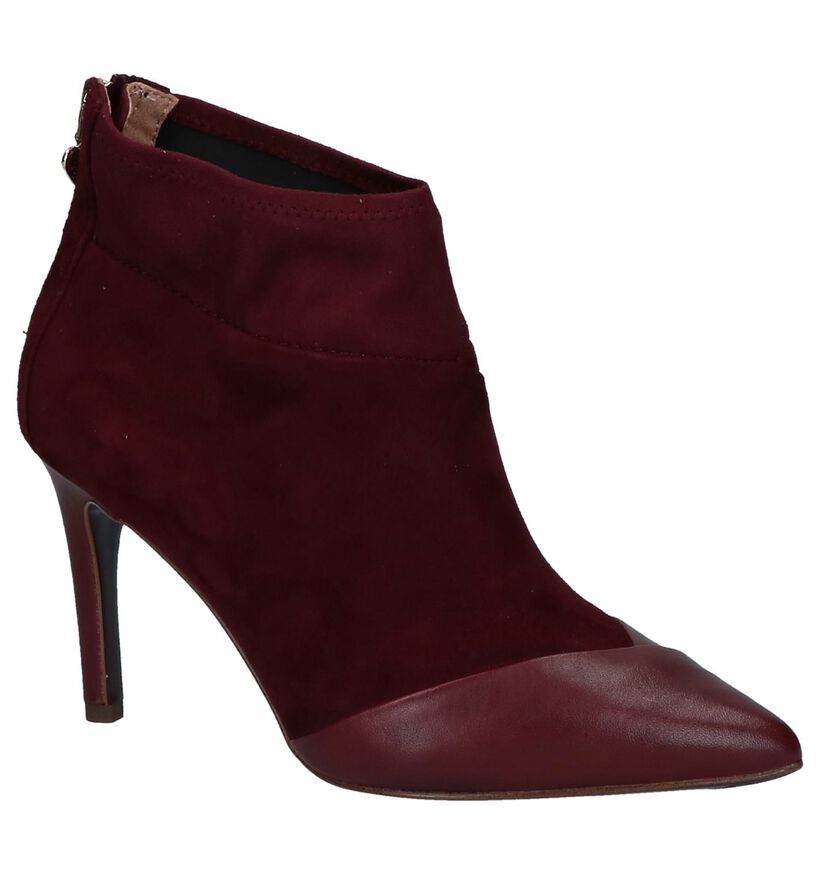 Tamaris Heart & Sole Bottillons en Bordeaux en cuir (226750)