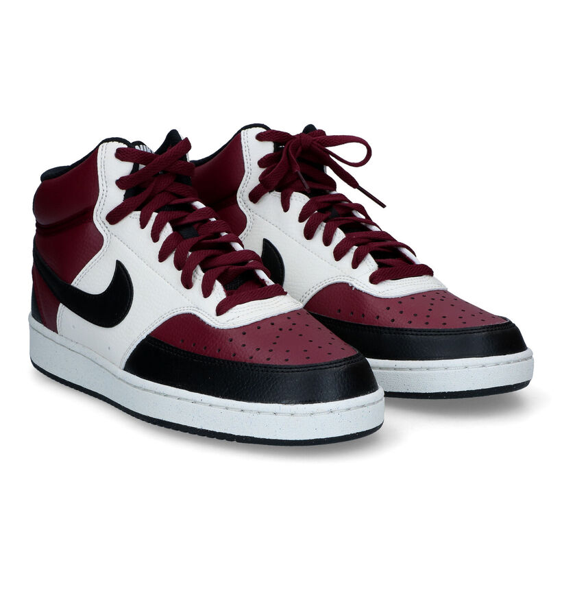 Nike Court Vision Mid Bordeaux Sneakers voor heren (316523)
