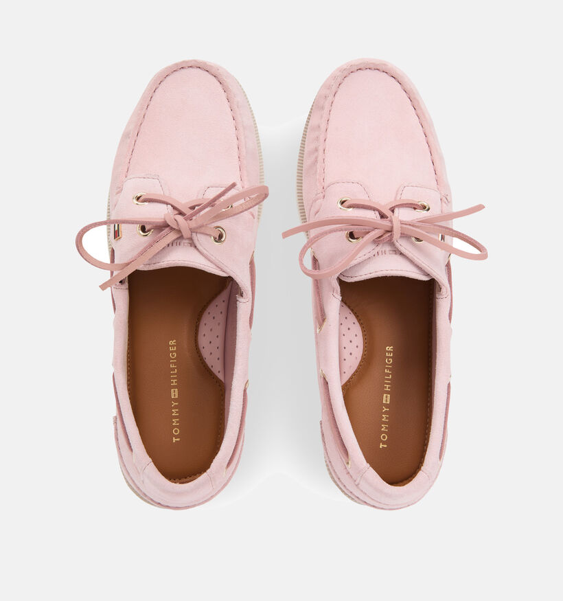 Tommy Hilfiger Chaussures bateau en Or rose pour femmes (368615)