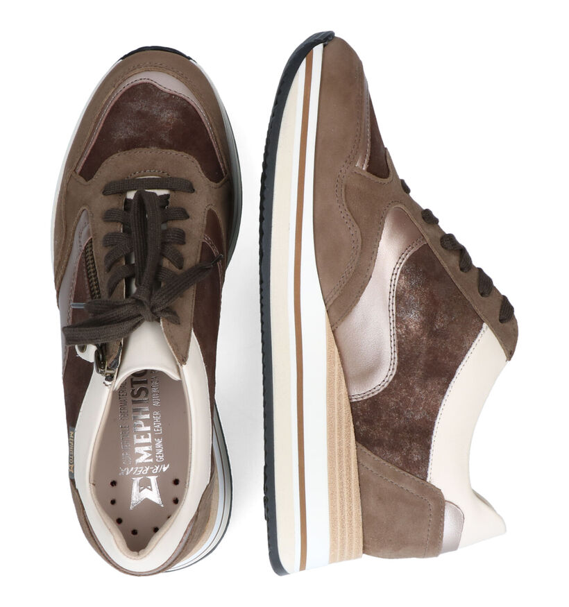 Mephisto Olimpia Baskets en Vert Kaki pour femmes (346082) - pour semelles orthopédiques