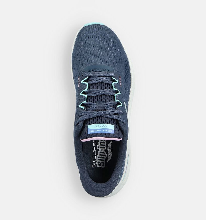 Skechers Arch Fit Slip-ins Donkerblauwe Sneakers voor dames (359721) - geschikt voor steunzolen