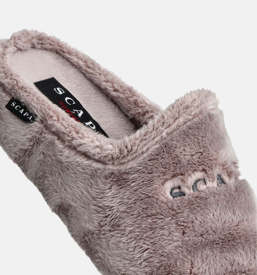 Scapa Pantoufles ouvertes en Rose pour femmes (364003) - pour semelles orthopédiques