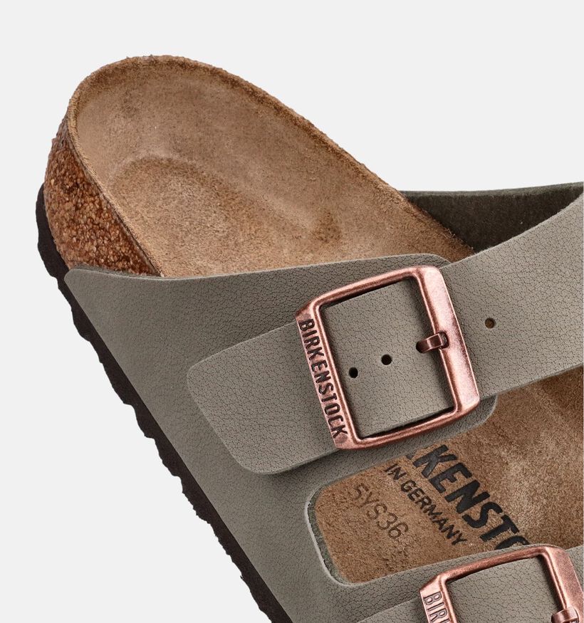 Birkenstock Arizona Nu-pieds en Gris pour hommes (382201)