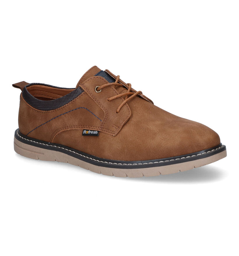 Xti Cognac Veterschoenen voor heren (322496)