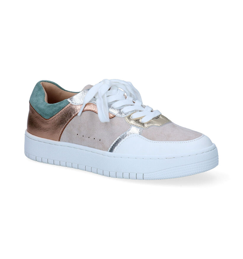 Vanessa Wu Beige Veterschoenen in kunstleer (303364)