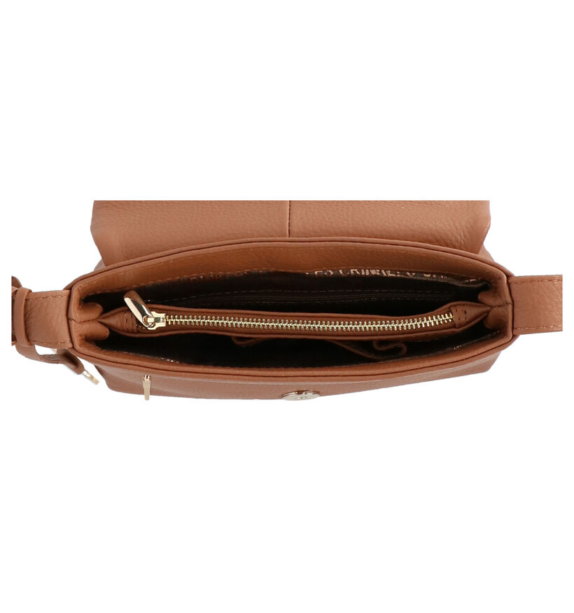 Crinkles Cognac Crossbody tas voor dames (349846)