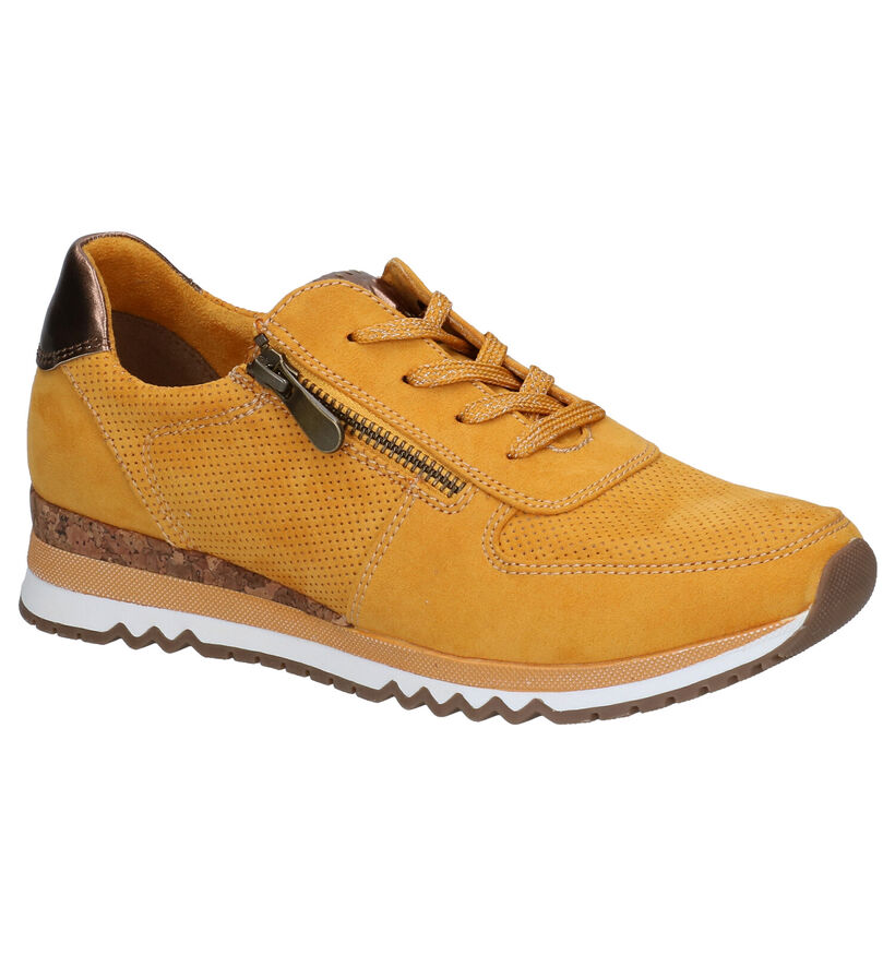 Marco Tozzi Chaussures à lacets en Jaune en simili cuir (277613)