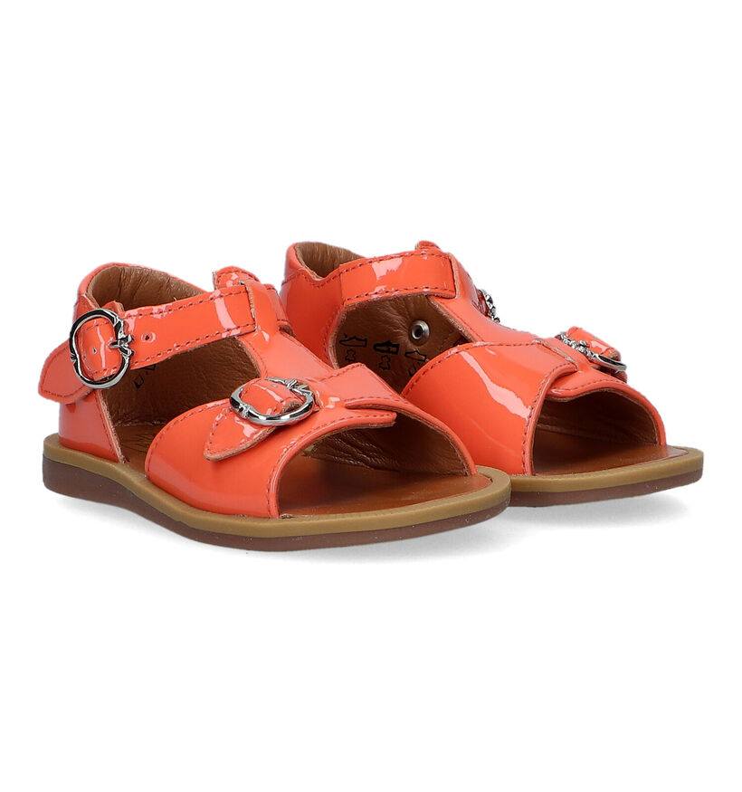 Pom d'Api Poppy Buckle Sandales en Rose pour filles (322871)