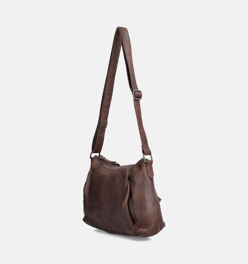Bear Design Donkerbruine Schoudertas voor dames (382152)