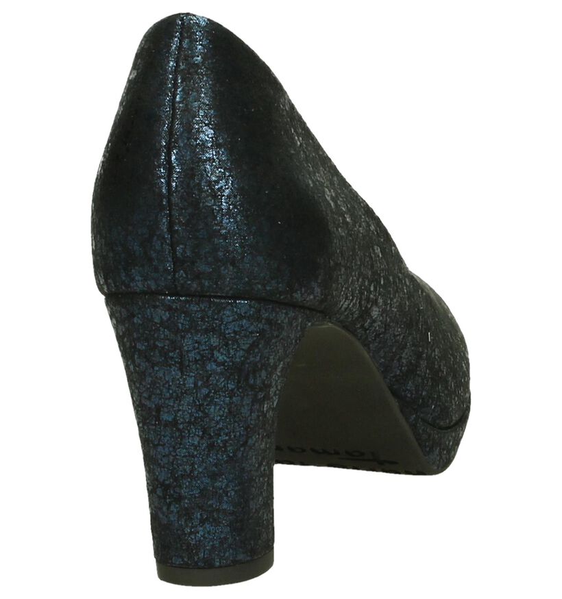 Tamaris Escarpins classique en Bleu foncé en textile (202671)