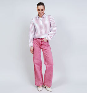 Vila Freya Straight leg jeans en Rose pour femmes (368041)