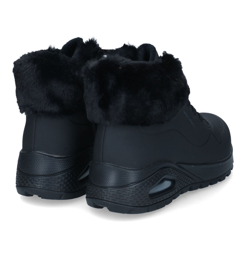 Skechers Uno Rugged Zwarte Sneakers voor dames (312796)