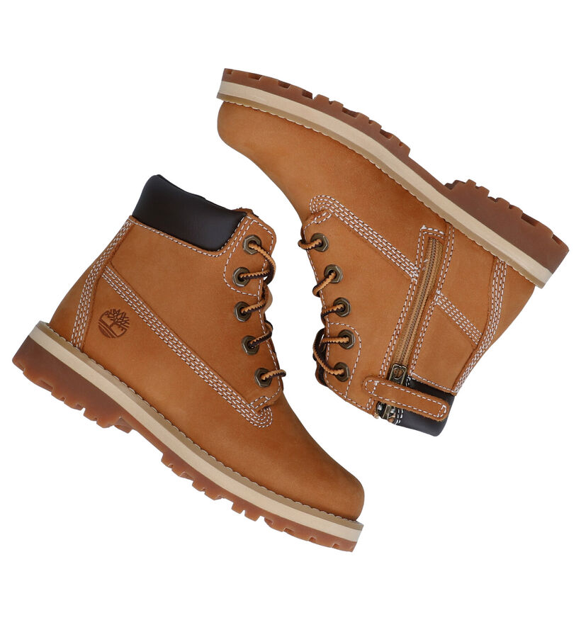 Timberland Courma Kid 6 Inch Bottines en Naturel pour filles, garçons (345266) - pour semelles orthopédiques