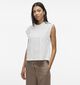 Vila Nayla O-Neck Witte T-shirt zonder Mouwen voor dames (369456)
