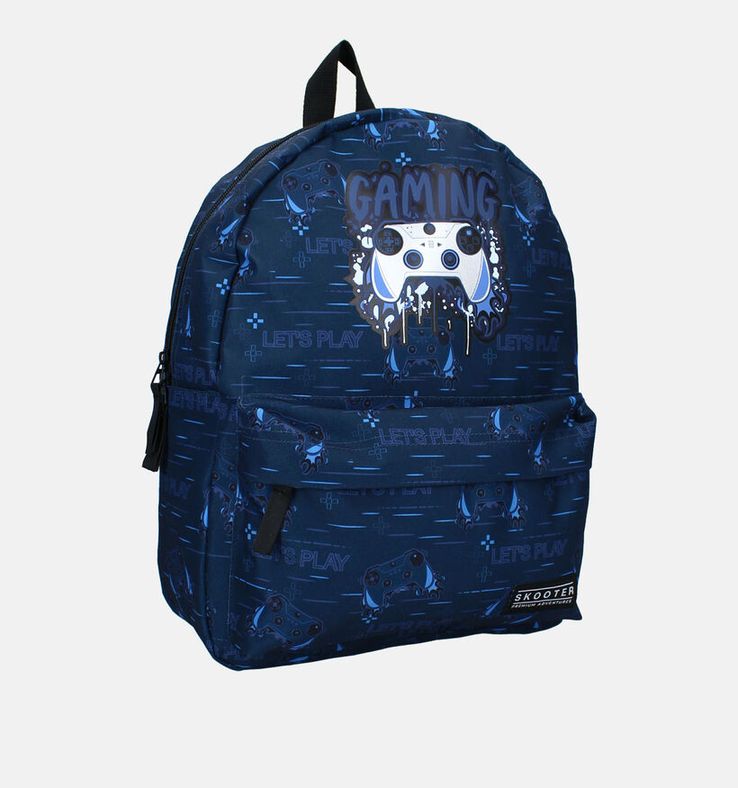 Skooter Gaming Sac &agrave; dos en Bleu fonc&eacute; pour gar&ccedil;ons (375039)