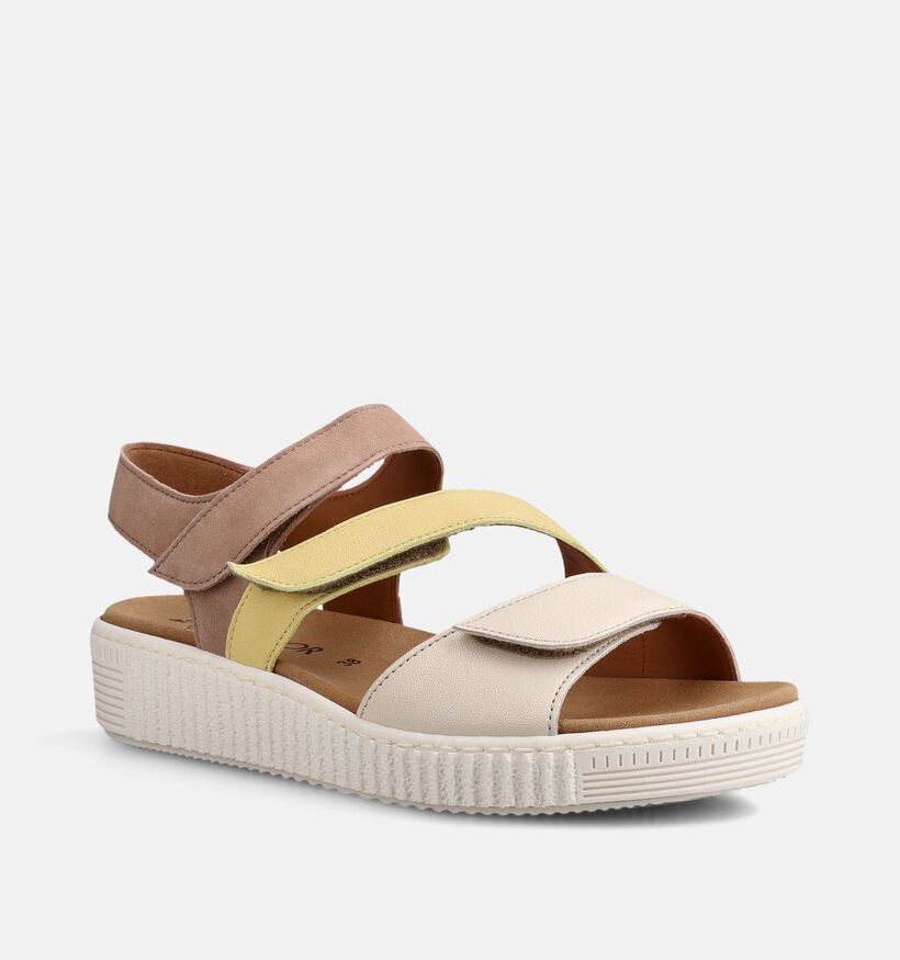 Gabor Beige/Gele Sandalen voor dames (371276) - geschikt voor steunzolen