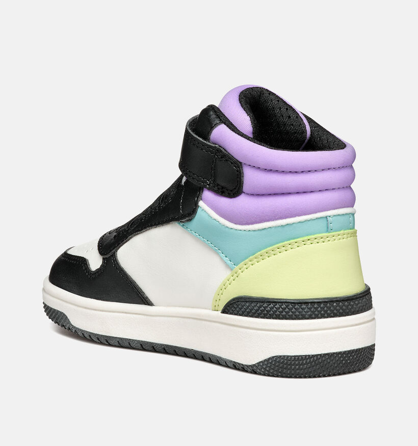 Geox Washiba Baskets en Noir pour filles (345915) - pour semelles orthopédiques