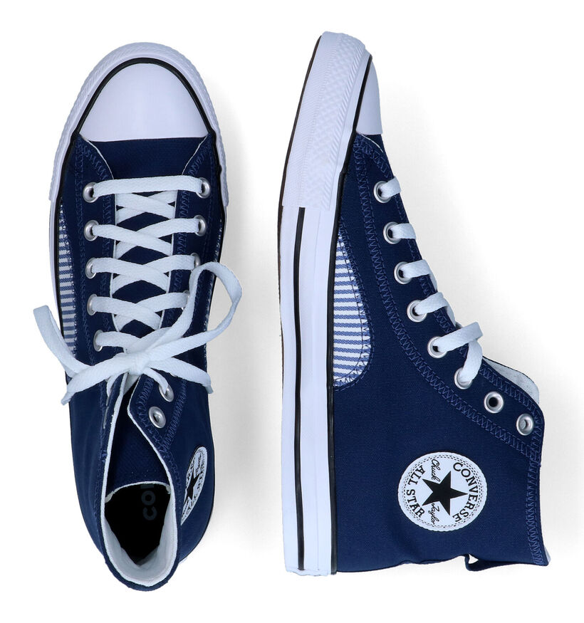 Converse Chuck Taylor AS Baskets en Noir pour hommes (309949)