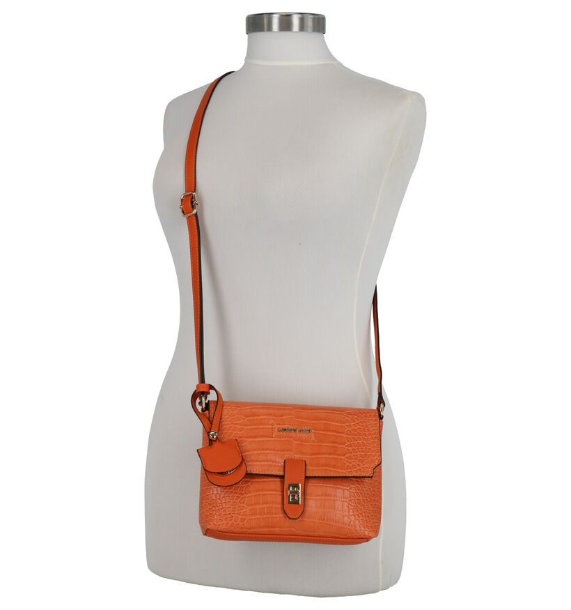 Laurent David Emma Oranje Crossbody Tas in kunstleer (272011)