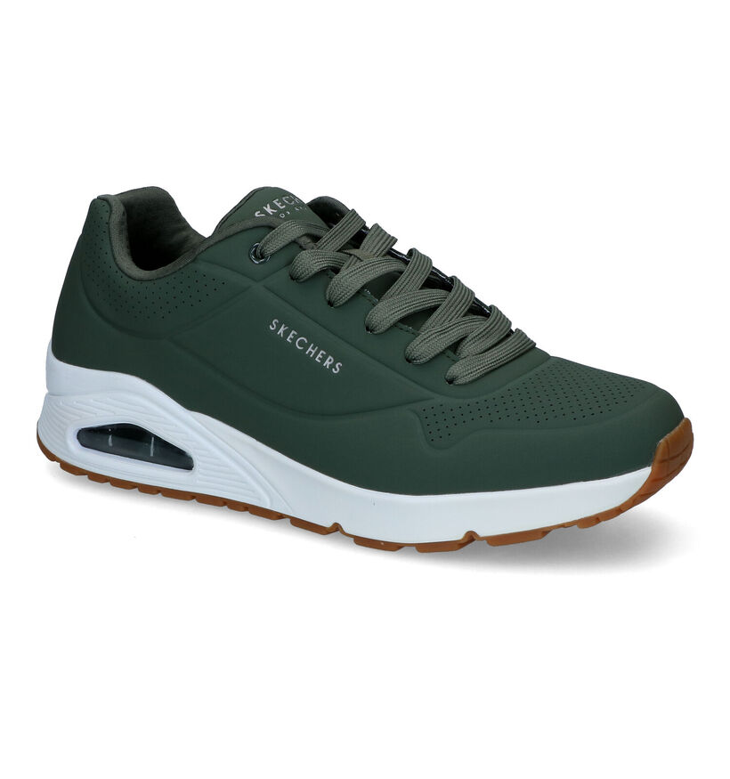 Skechers Uno Stand On Air Zwarte Sneakers voor heren (350318) - geschikt voor steunzolen