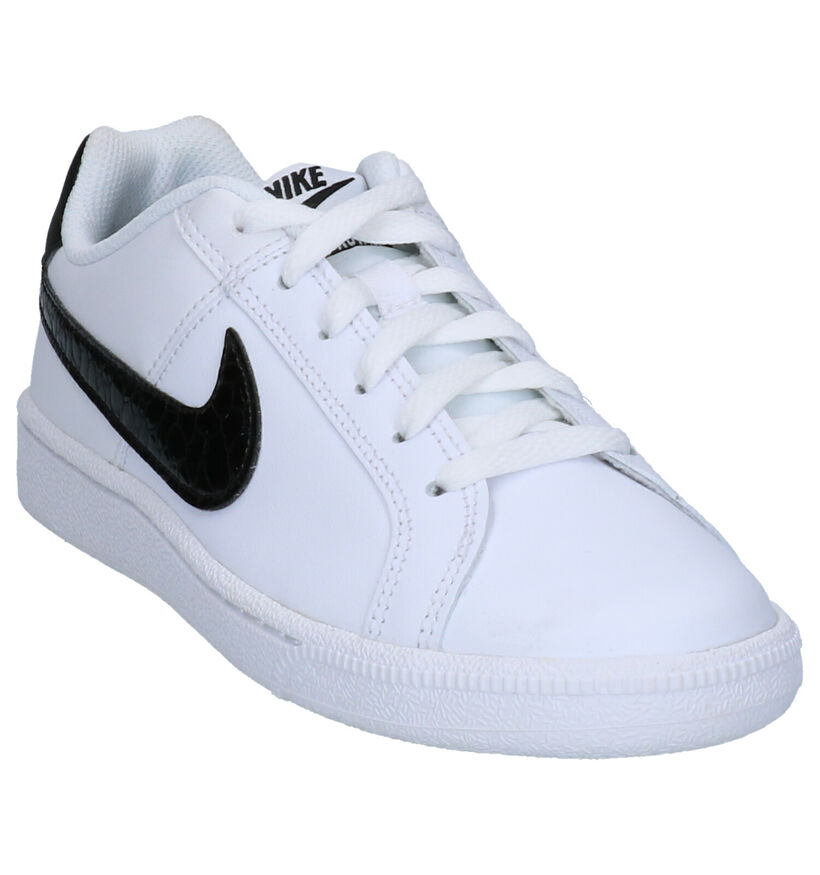 Nike Court Royale Baskets en Blanc en cuir (261698)