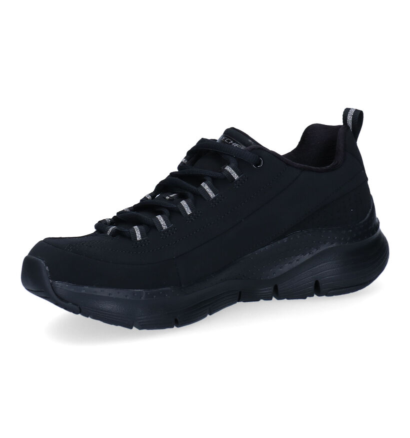 Skechers Arch Fit Baskets en Noir pour femmes (301562) - pour semelles orthopédiques