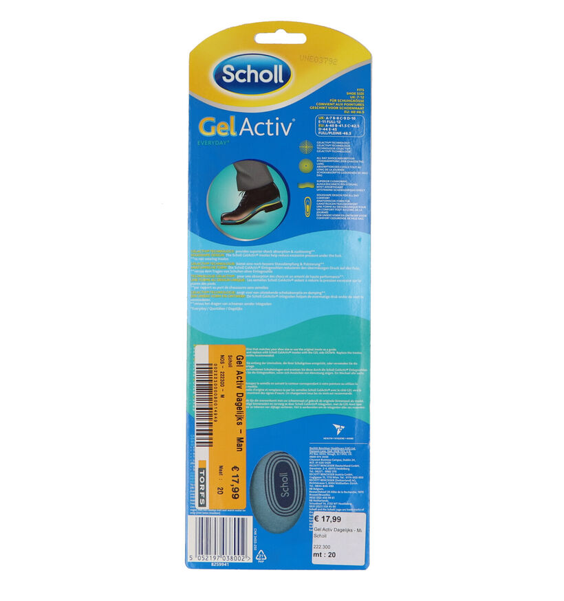 Scholl GelActiv Everyday Semelles pour Hommes (222300)