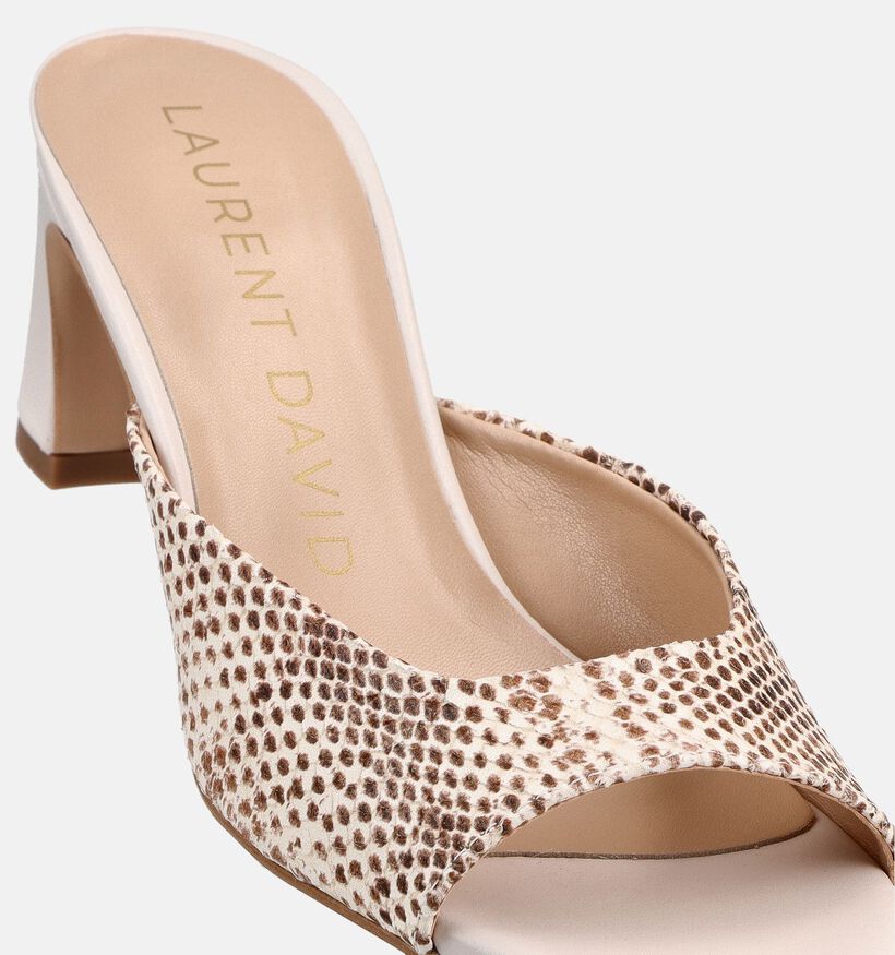 Laurent David Ghiaccio Ecru Muiltjes met Hak voor dames (373660)