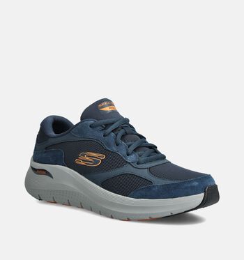 Skechers Arch Fit Baskets Bleu/Vert