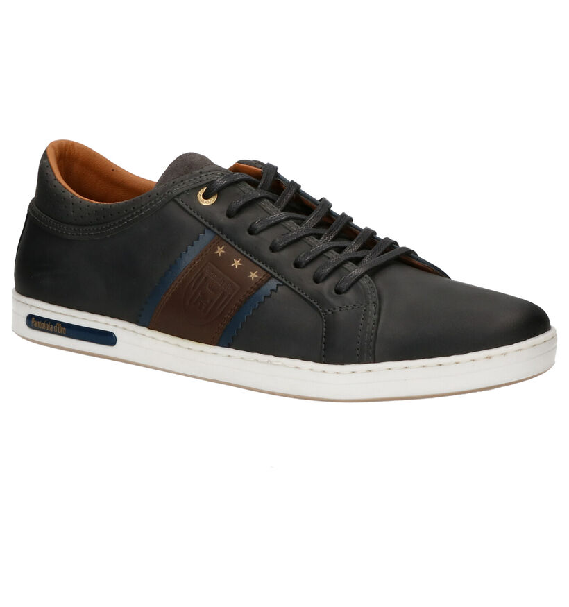 Pantofola d'Oro Marinella Donkerblauwe Veterschoenen in nubuck (257390)