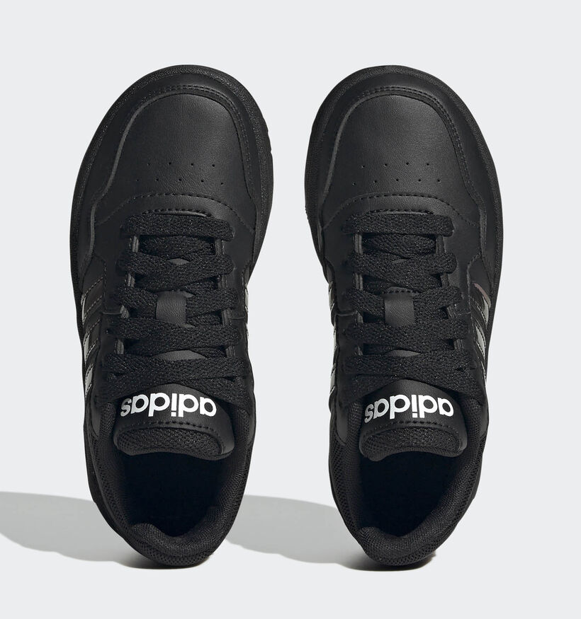 adidas Hoops 3.0 Zwarte Sneakers adidas Hoops 3.0 Zwarte Sneakers voor jongens, meisjes (366022) - geschikt voor steunzolen