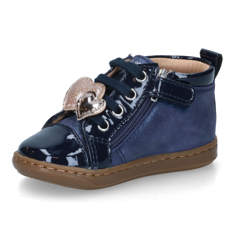 Shoo Pom Bouba Heart Bottines en Bleu pour filles (314054) - pour semelles orthopédiques