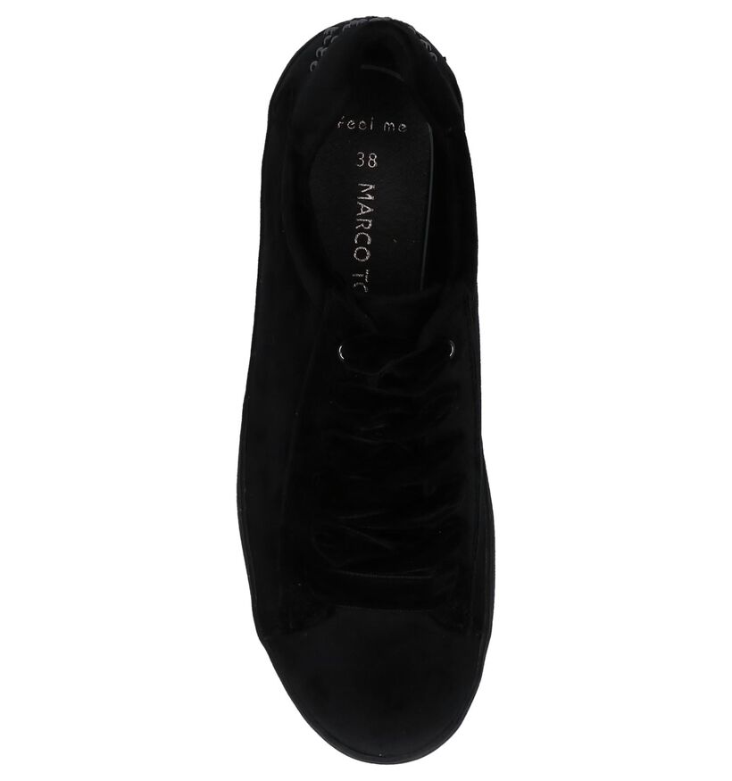 Marco Tozzi Velours Zwarte Sneakers in velours (226334)
