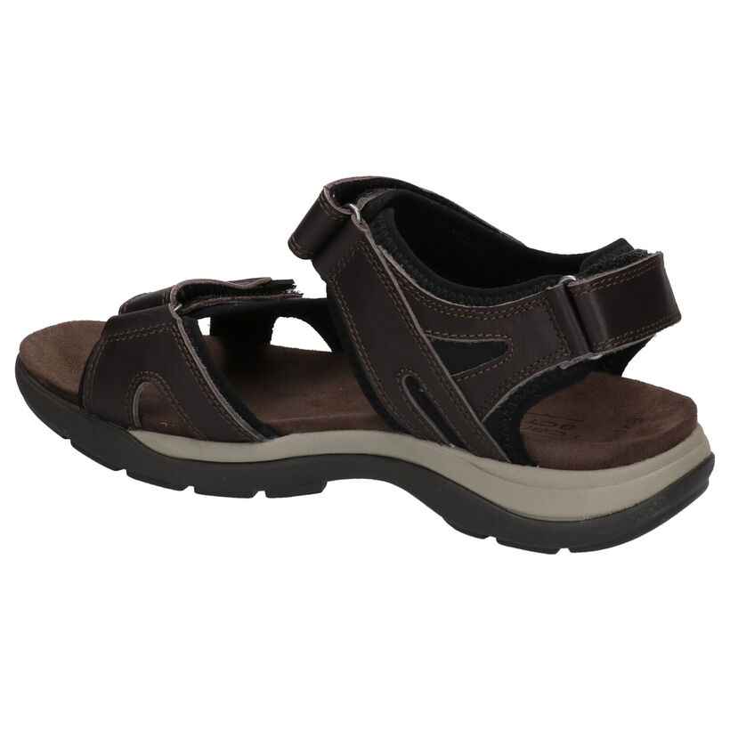 Camel Active Sandales en Brun foncé en cuir (271304)