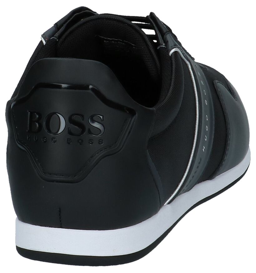 Zwarte Casual Schoenen met Veters Hugo Boss Glaze, , pdp
