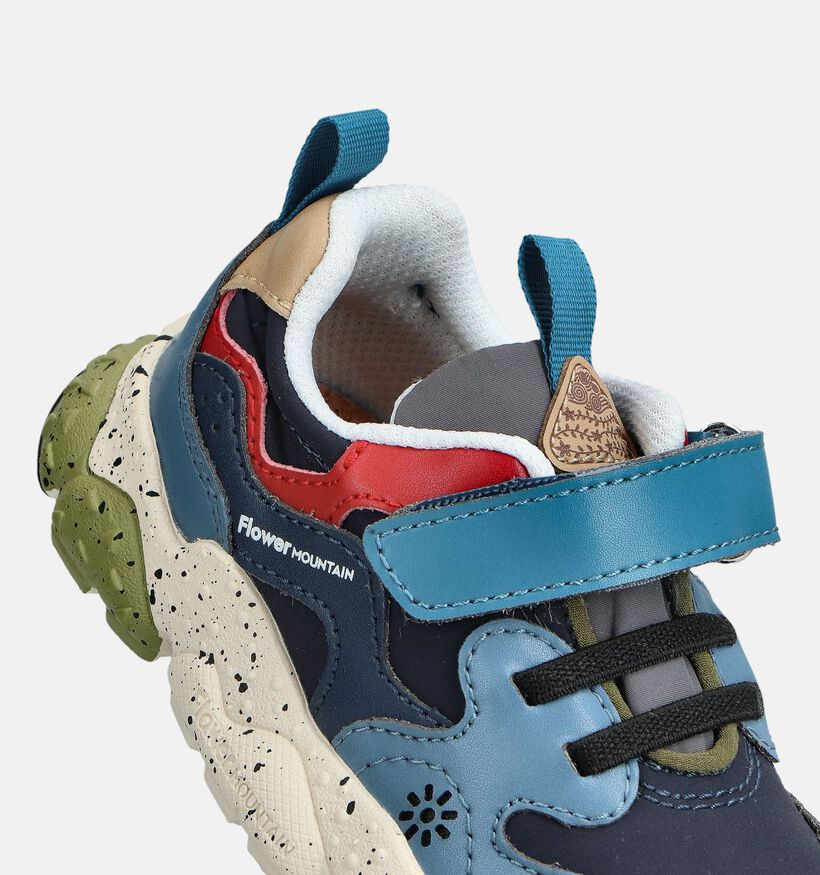 Naturino x Flower Mountain Yamano 3 Chaussures à enfiler en Bleu pour filles, garçons (364153) - pour semelles orthopédiques