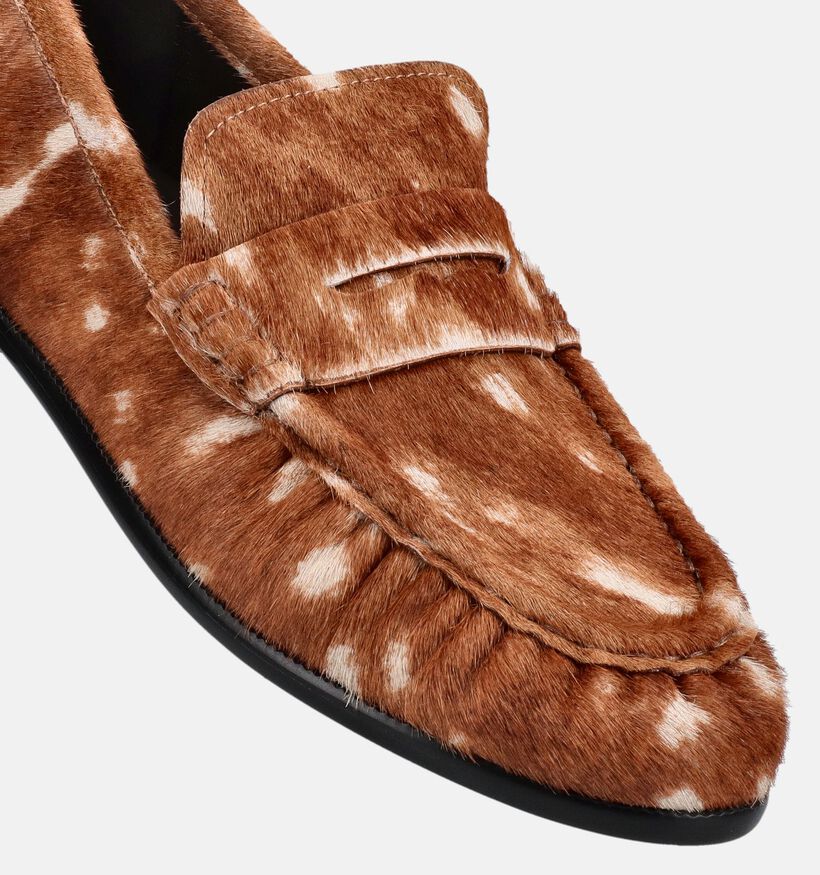 Laurent David Bruine Loafers voor dames (382305)
